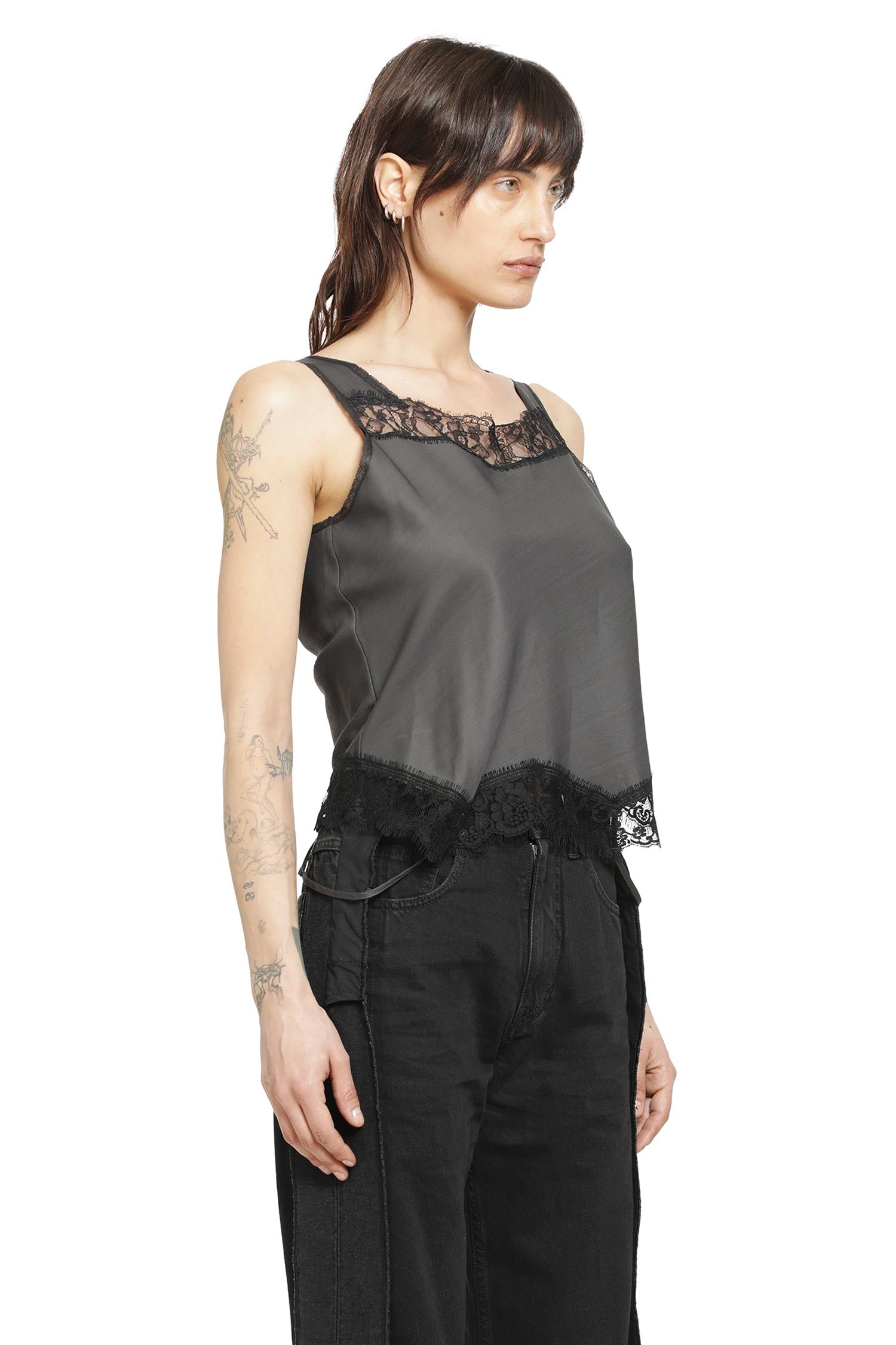 Lace Trim Top Maison margiela – Гарантія оригінальності – вид ззаду