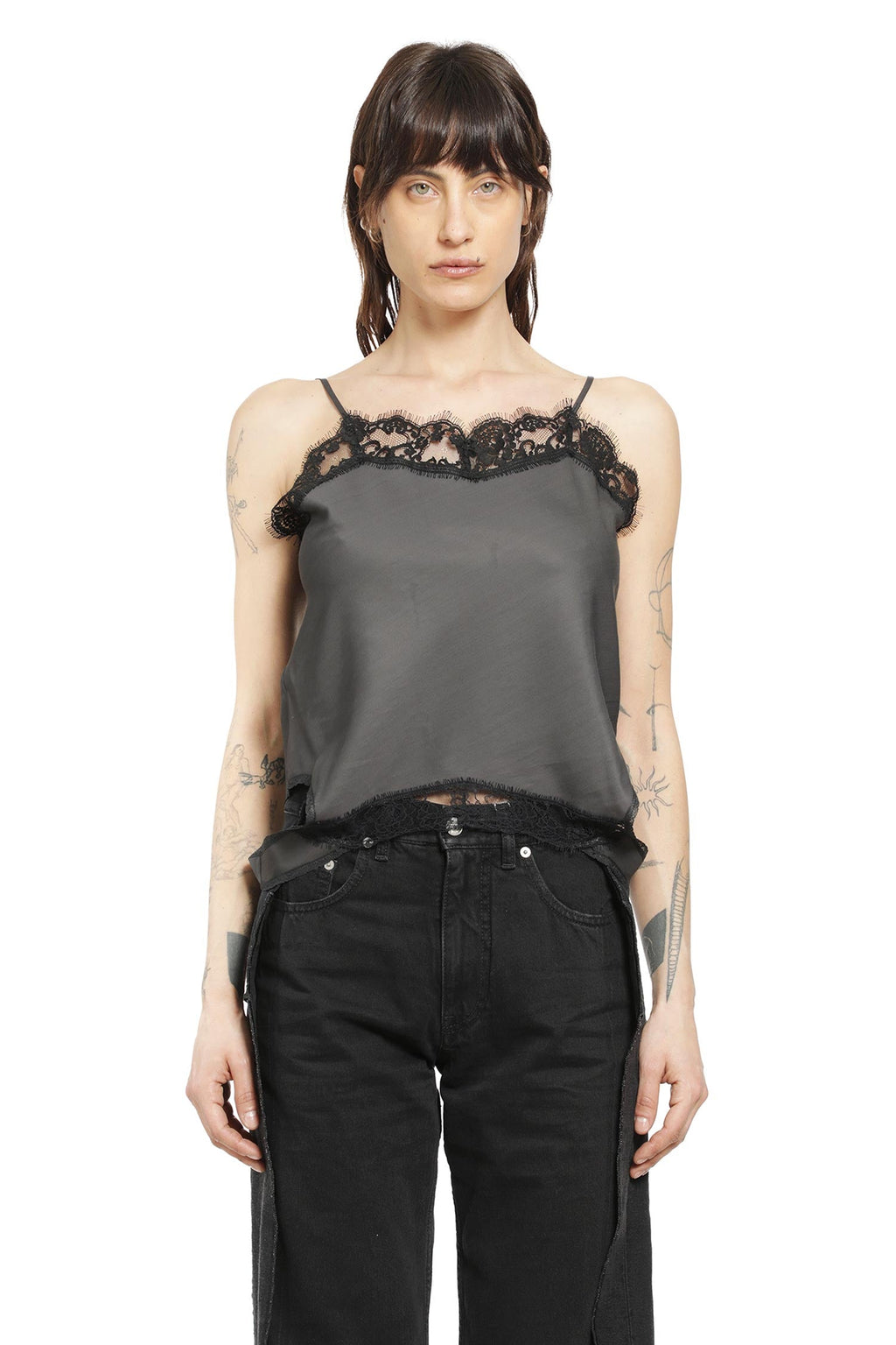 Lace Trim Top Maison margiela – Гарантія оригінальності – збільшений вид