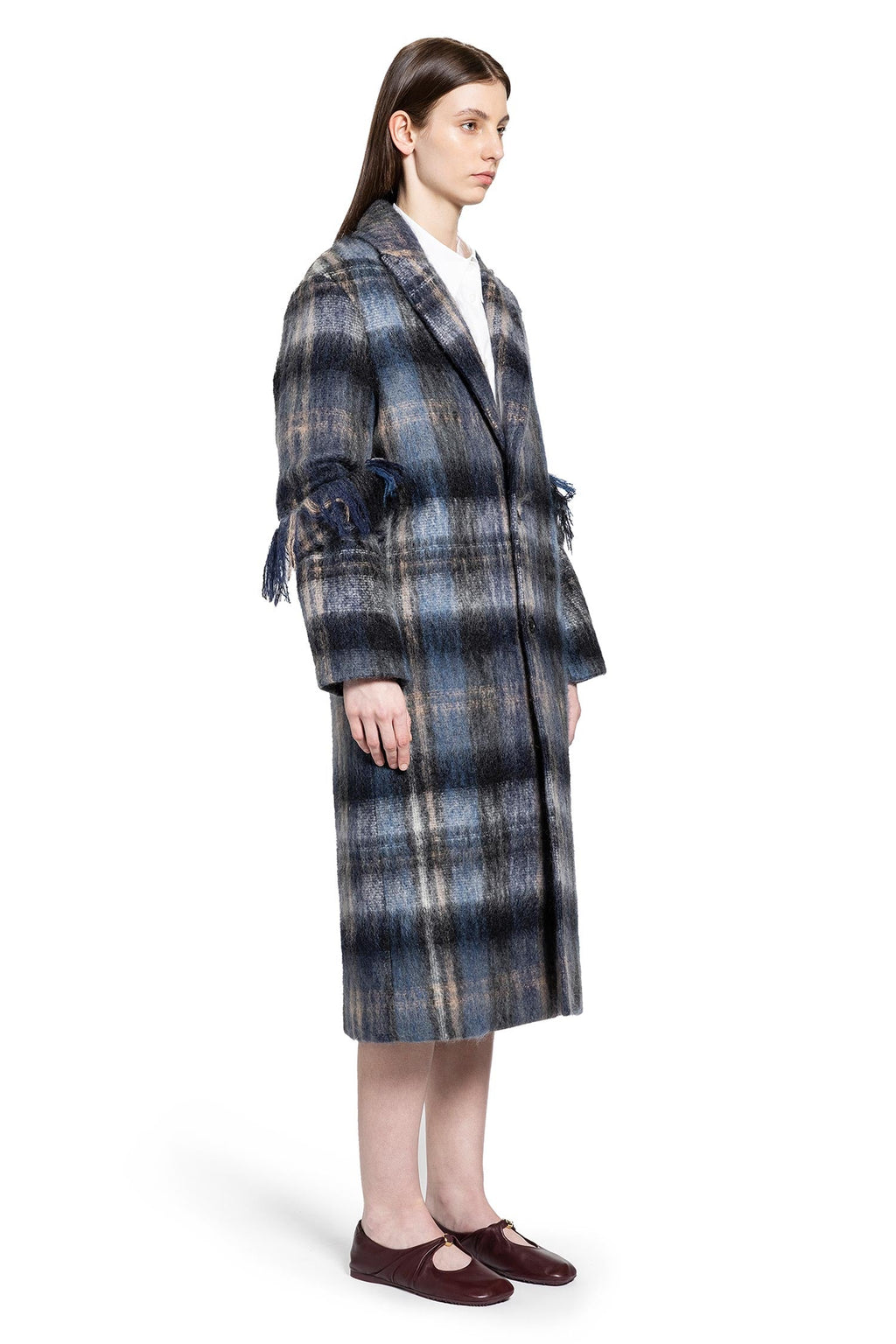 Оригінальна Coat In Mohair And Wool Blend Loewe – детальний вид