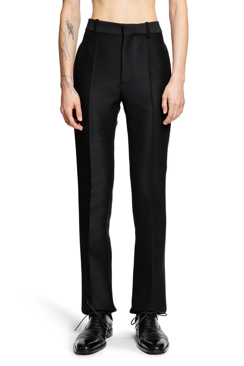 Wool Silk Tailored Trousers Loewe – Гарантія оригінальності – вид ззаду