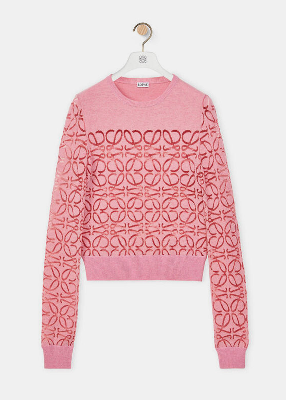 Оригінальна Pink Anagram Devore Sweater Loewe – боковий вид