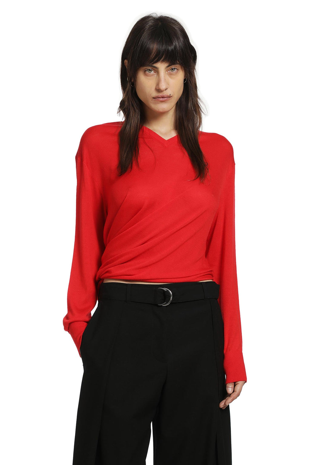 Draped Wool Sweater Loewe – Гарантія оригінальності – боковий вид