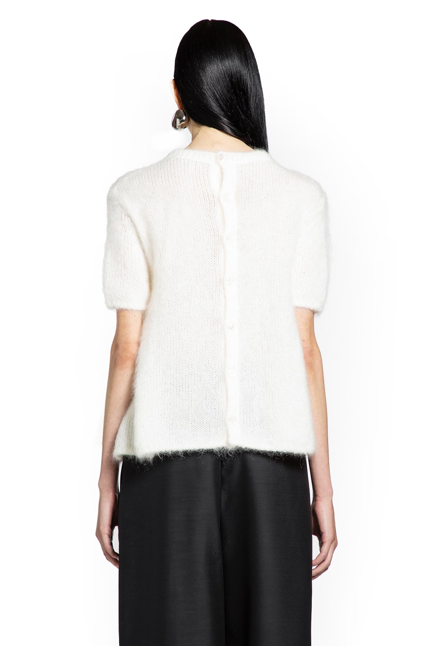 Оригінальна Short Sleeve Sweater In Mohair Blend Loewe – збільшений вид