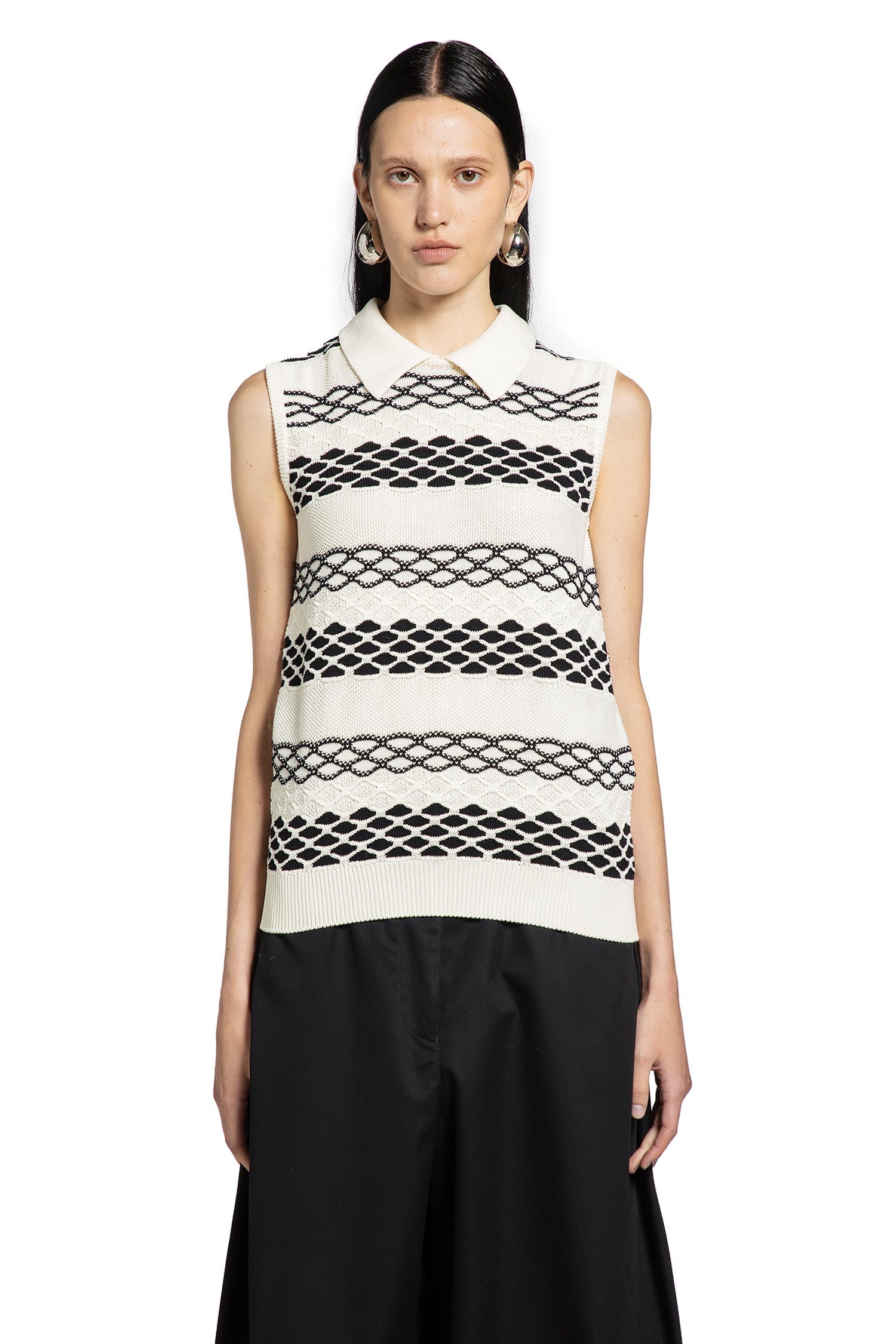 Vest In Cotton Jacquard Loewe оригінал – Купити в Україні – вид ззаду