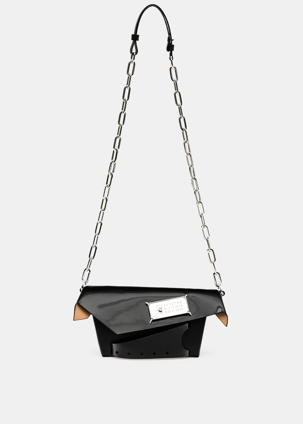 Black Small Snatched Bag Maison margiela – Гарантія оригінальності – боковий вид