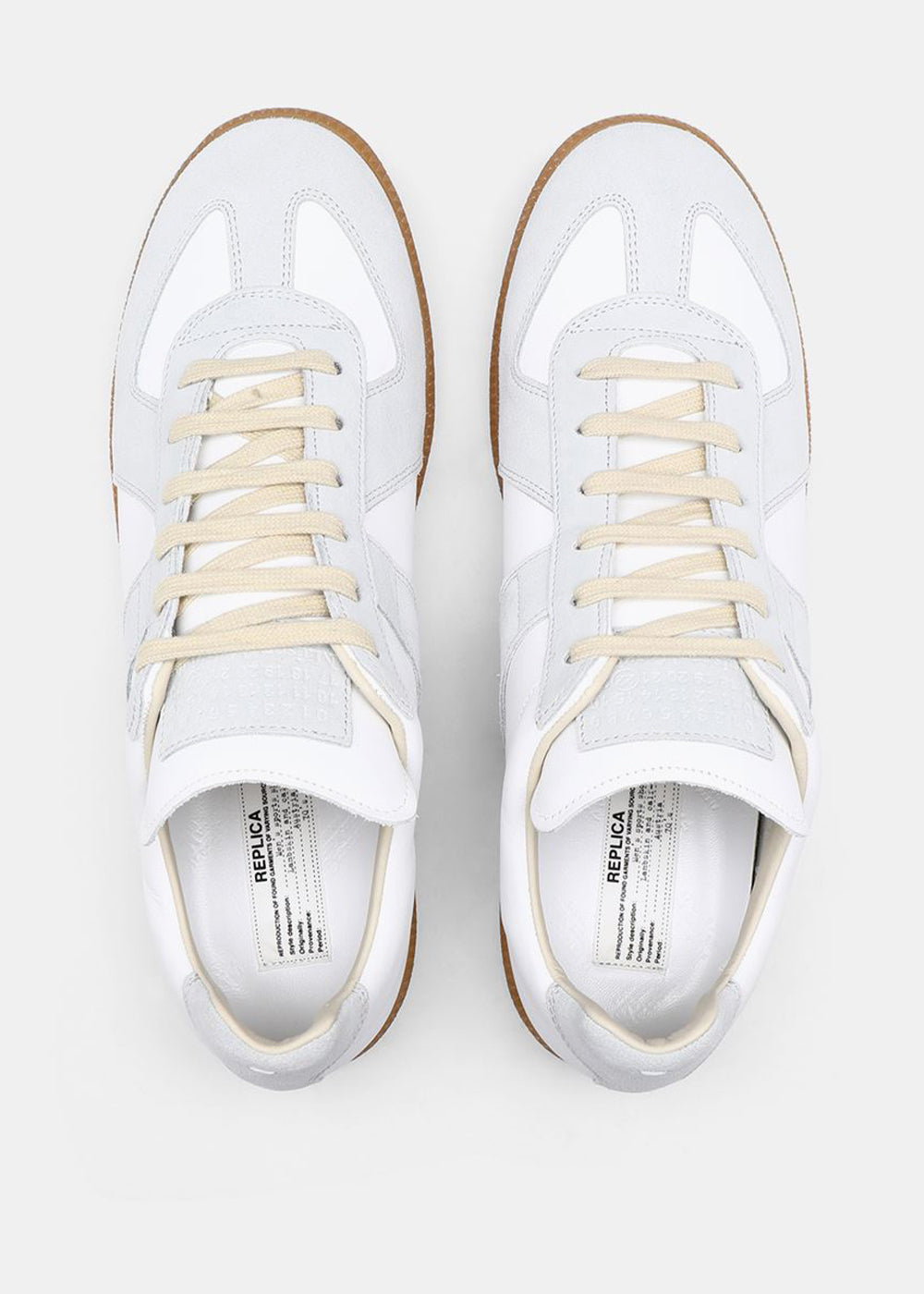 White & Grey Replica Sneakers Maison margiela – Гарантія оригінальності – детальний вид