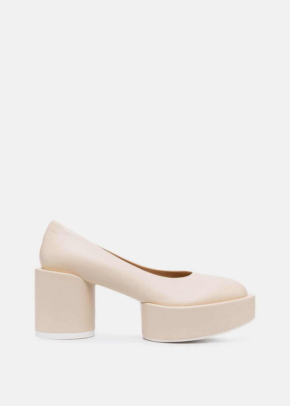 Vanilla White Platform Heels Maison margiela оригінал – Купити в Україні – боковий вид