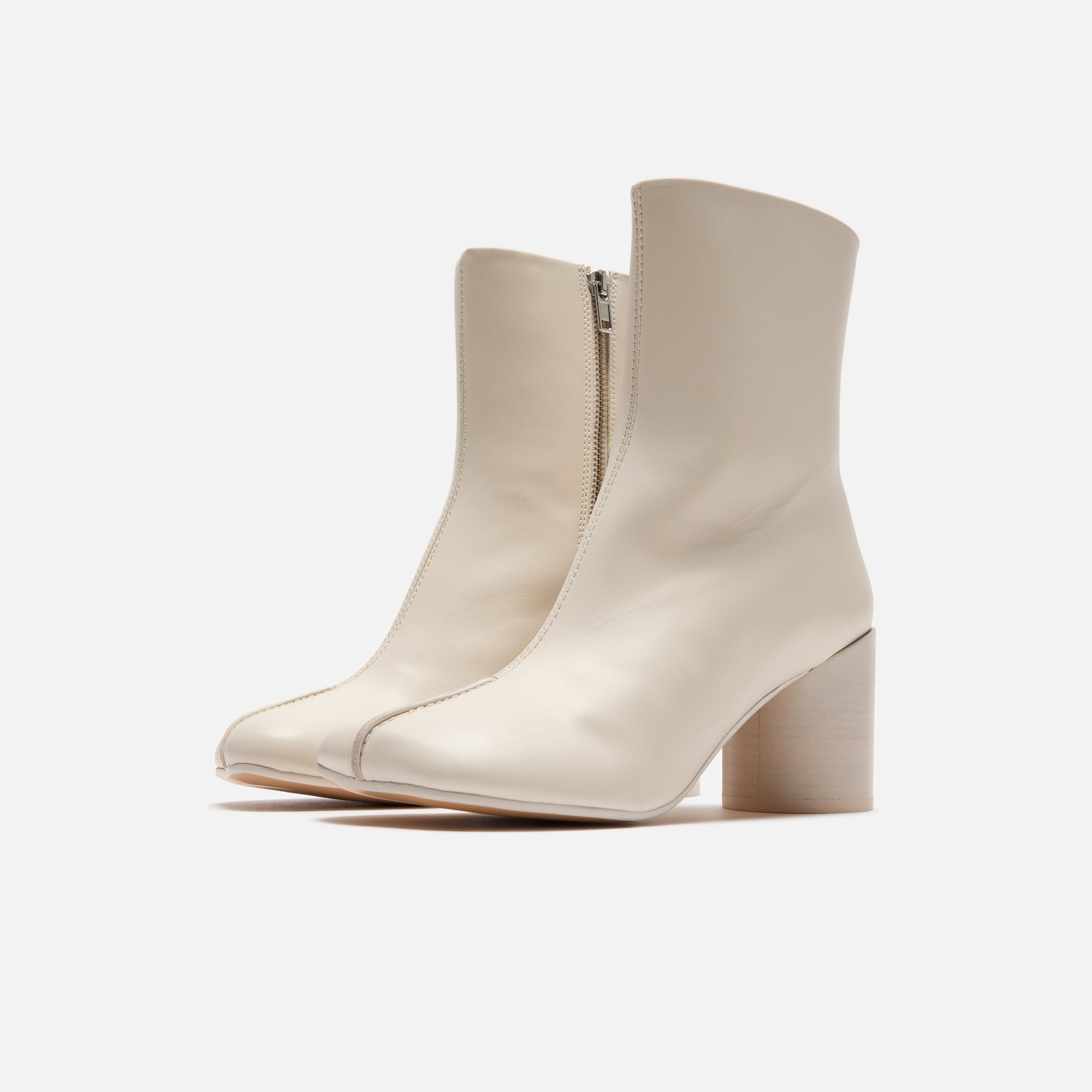 Leather Ankle Boot Sandshell Maison margiela – Гарантія оригінальності – вид ззаду