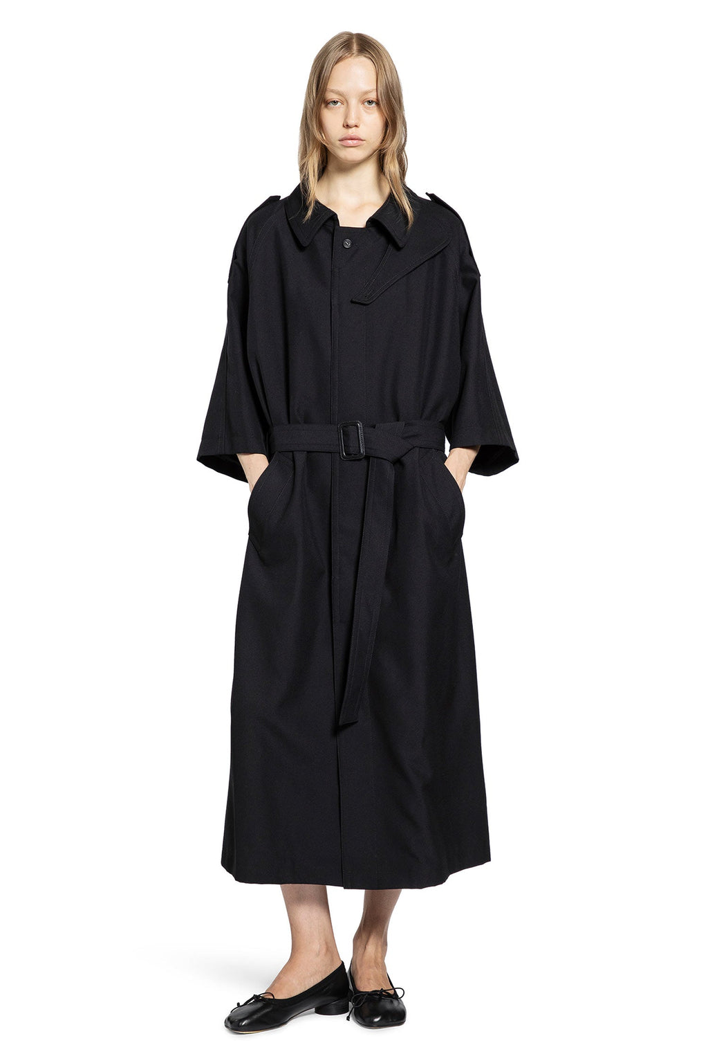 Оригінальна Coat In Virgin Wool Maison margiela – боковий вид