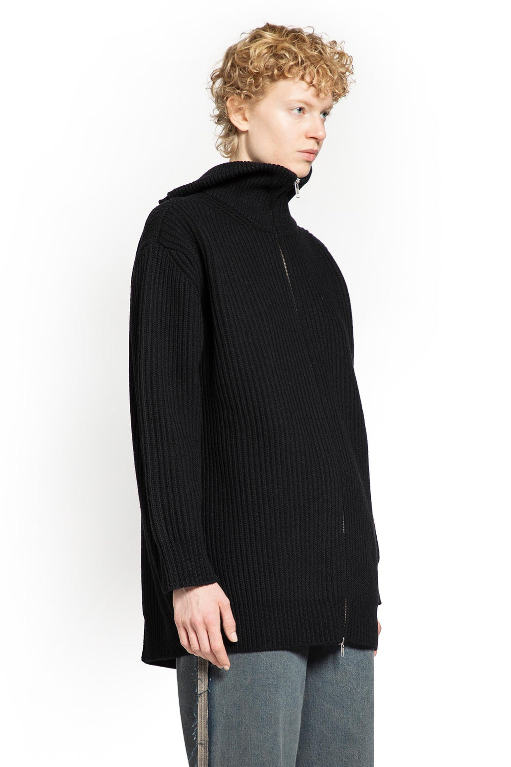 Wool Blend Oversized Cardigan Maison margiela – Гарантія оригінальності – детальний вид
