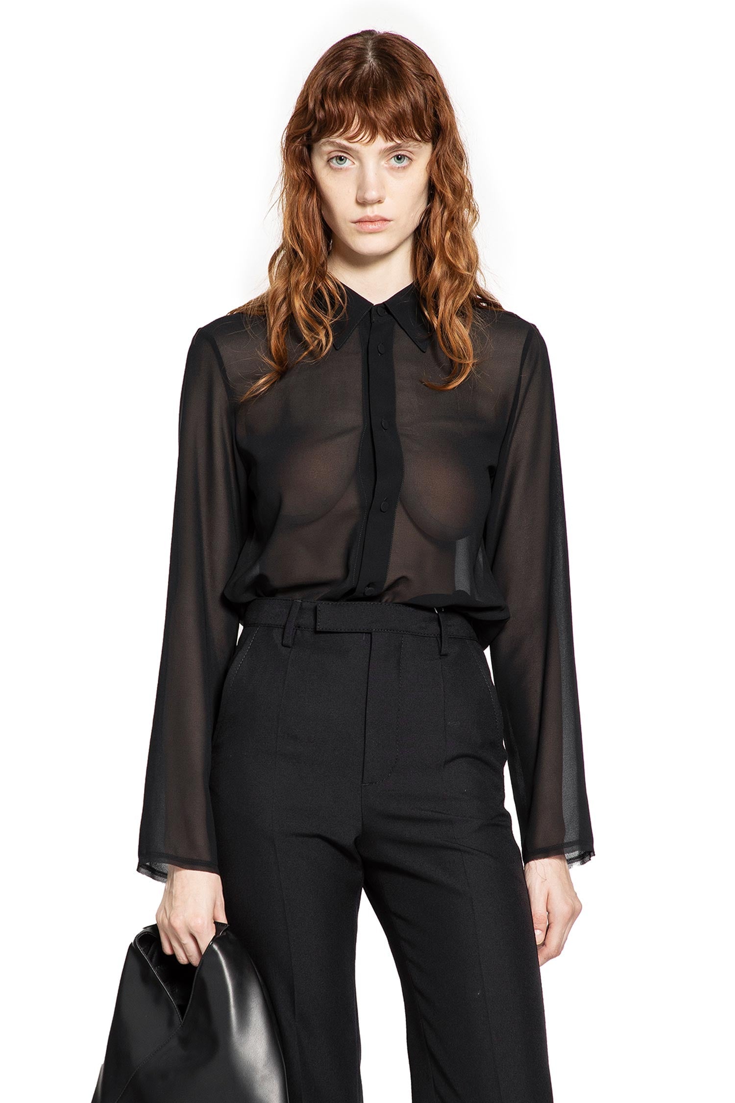 Sheer Tulle Shirt Maison margiela – Гарантія оригінальності – боковий вид