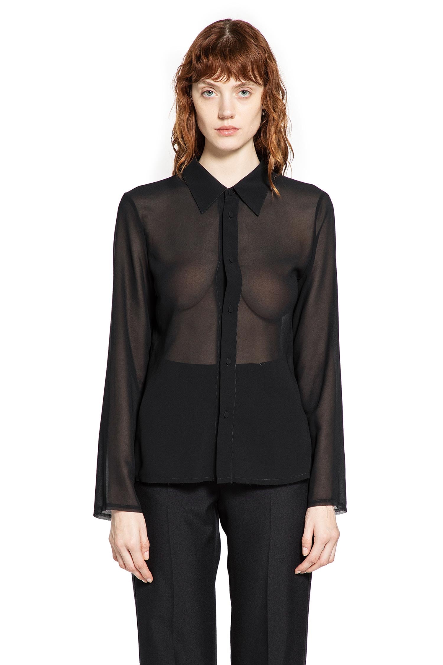 Sheer Tulle Shirt Maison margiela – Гарантія оригінальності – вид ззаду