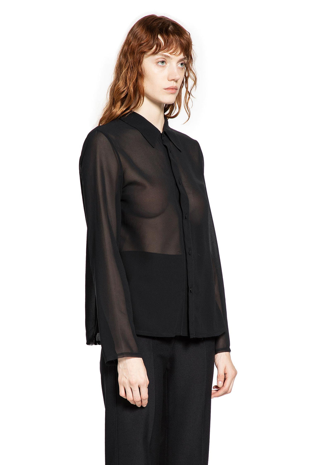 Sheer Tulle Shirt Maison margiela – Гарантія оригінальності – детальний вид