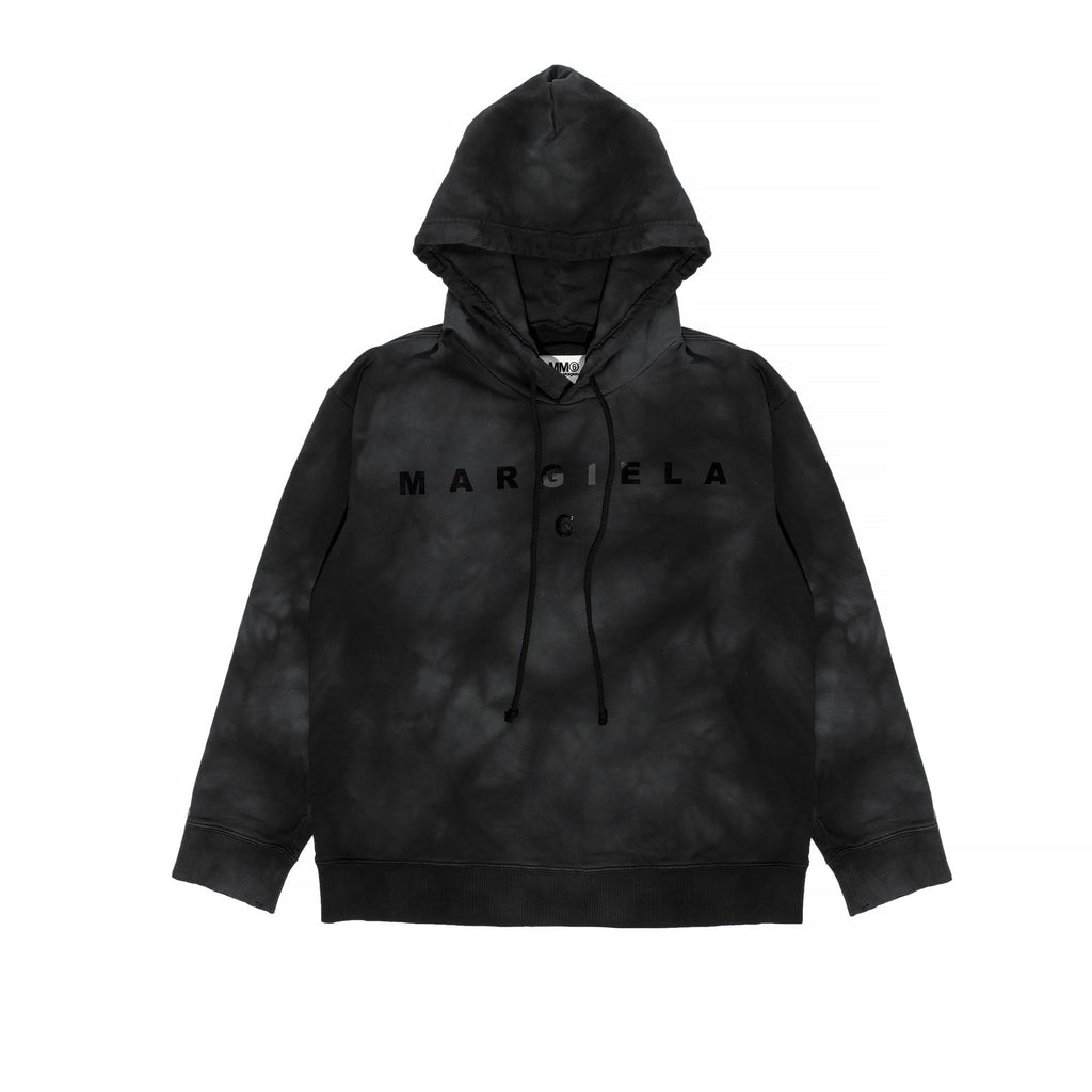 Оригінальна Womens Logo Hoodie Black Maison margiela – боковий вид