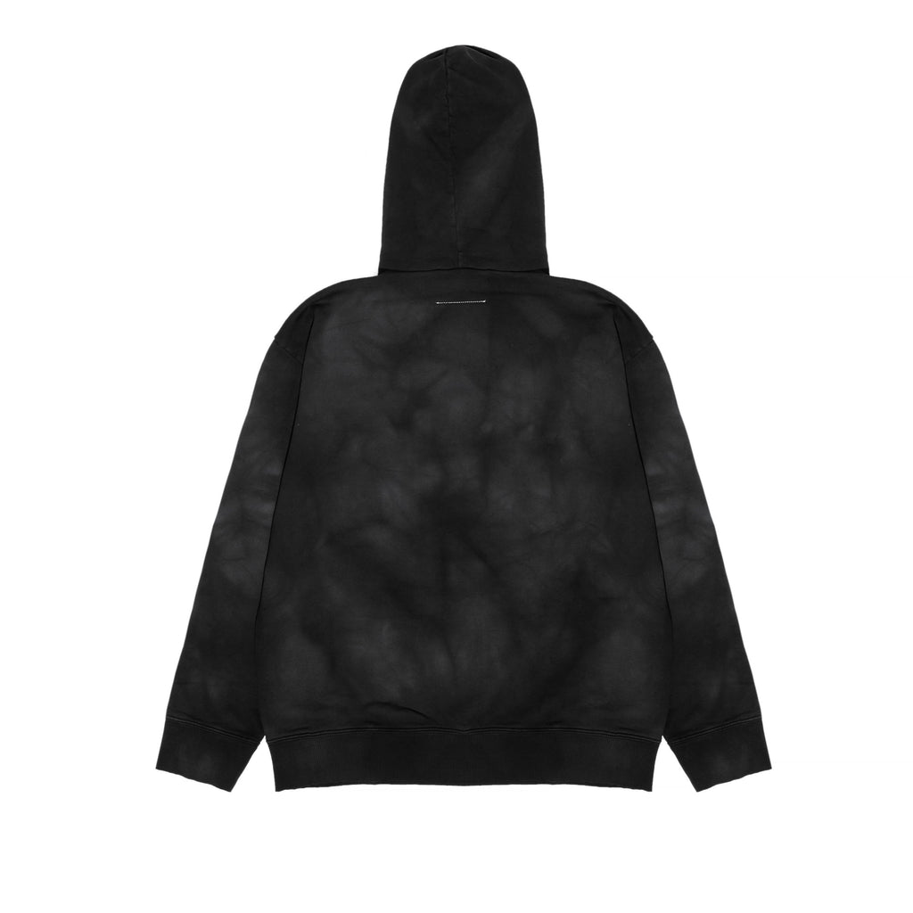 Оригінальна Womens Logo Hoodie Black Maison margiela – вид ззаду