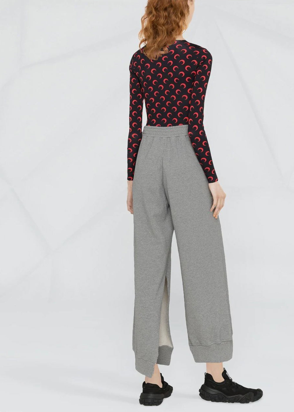 Grey Logo Print Sweatpants Maison margiela – Гарантія оригінальності – детальний вид