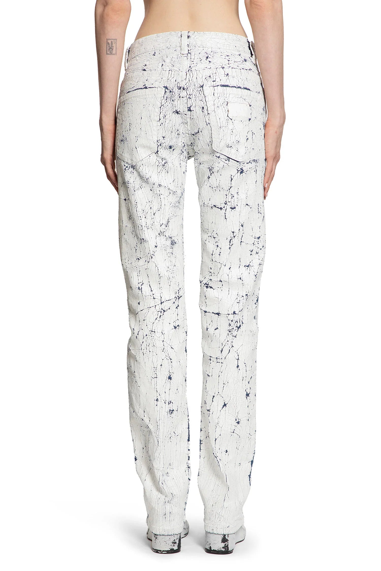 Painted Crackled Jeans Maison margiela – Гарантія оригінальності – збільшений вид