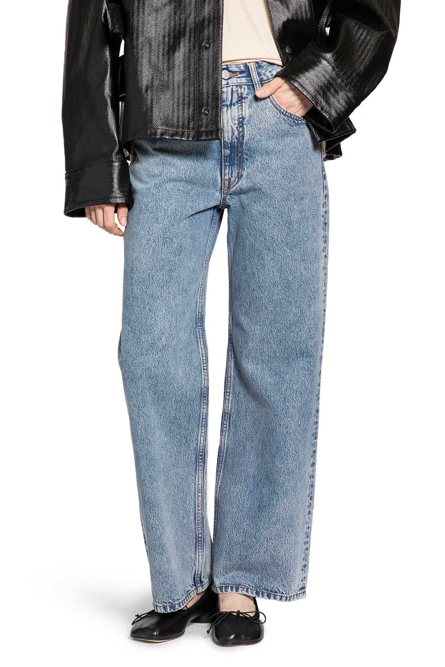 Оригінальна Wide Leg Jeans Maison margiela – боковий вид