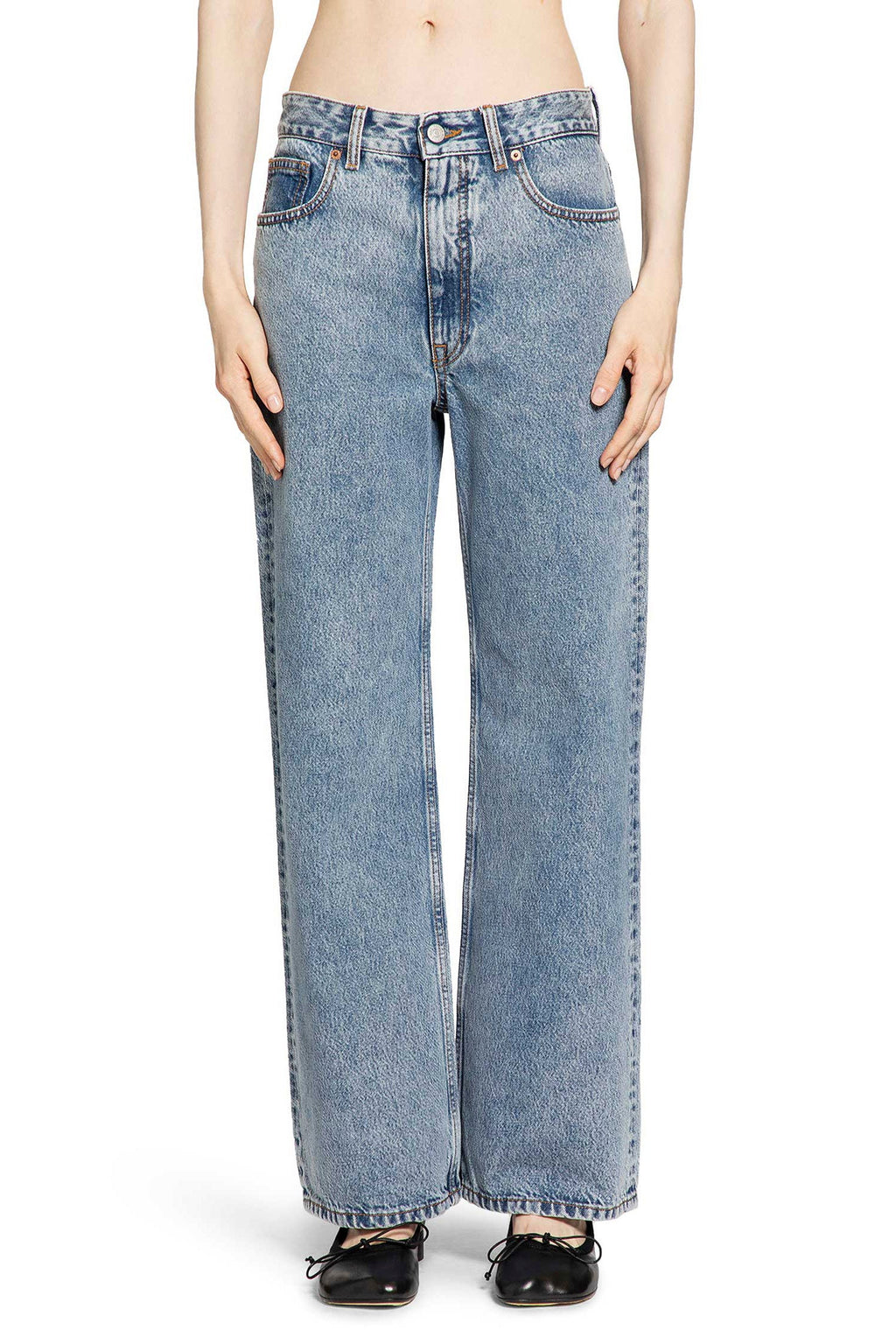 Оригінальна Wide Leg Jeans Maison margiela – вид ззаду