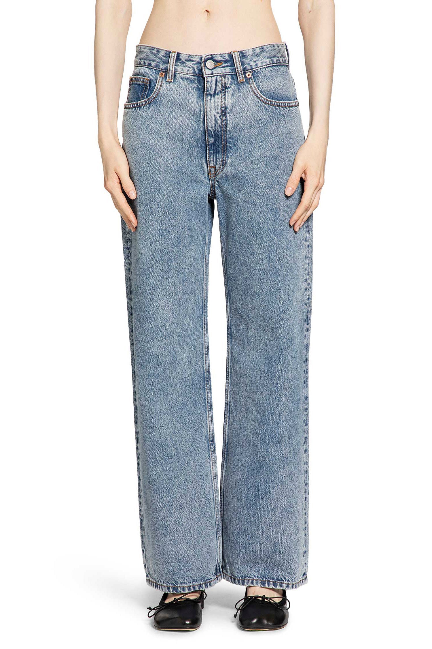 Оригінальна Wide Leg Jeans Maison margiela – вид ззаду