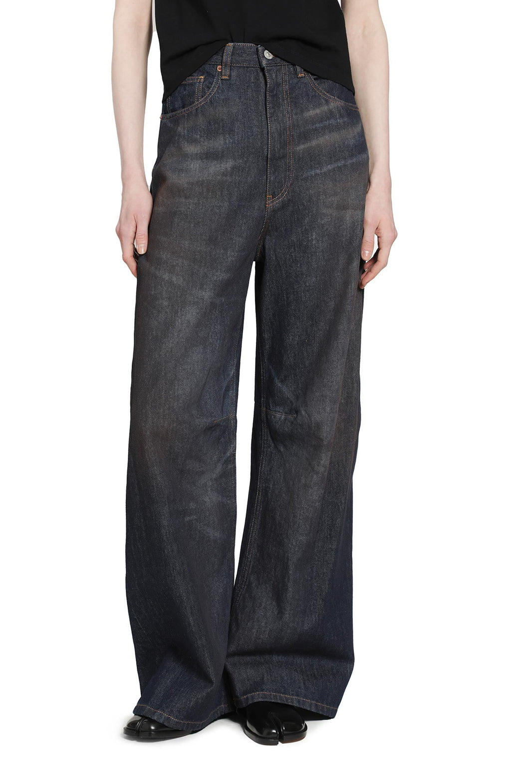 Оригінальна Wide Leg Jeans Maison margiela – боковий вид