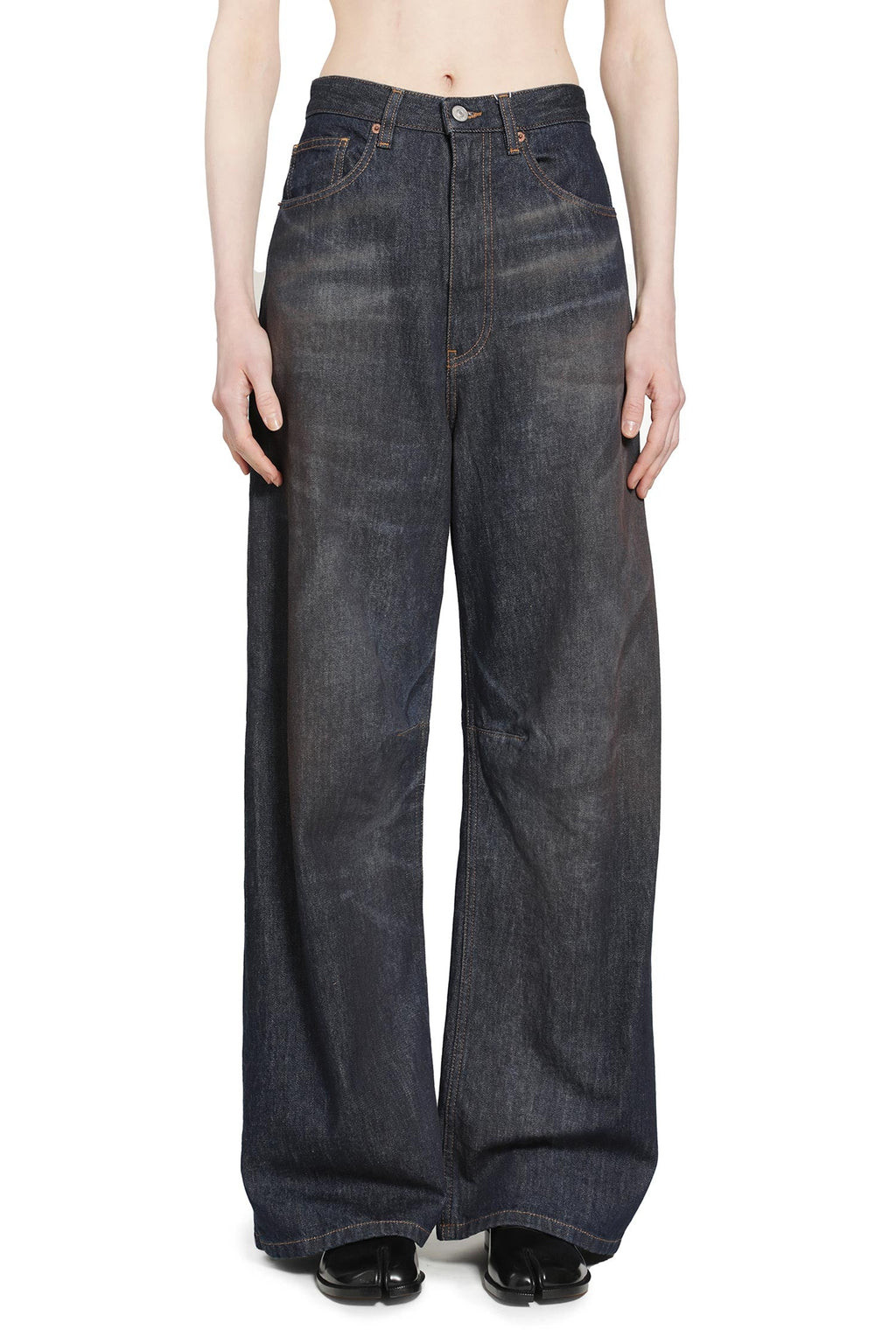 Оригінальна Wide Leg Jeans Maison margiela – вид ззаду
