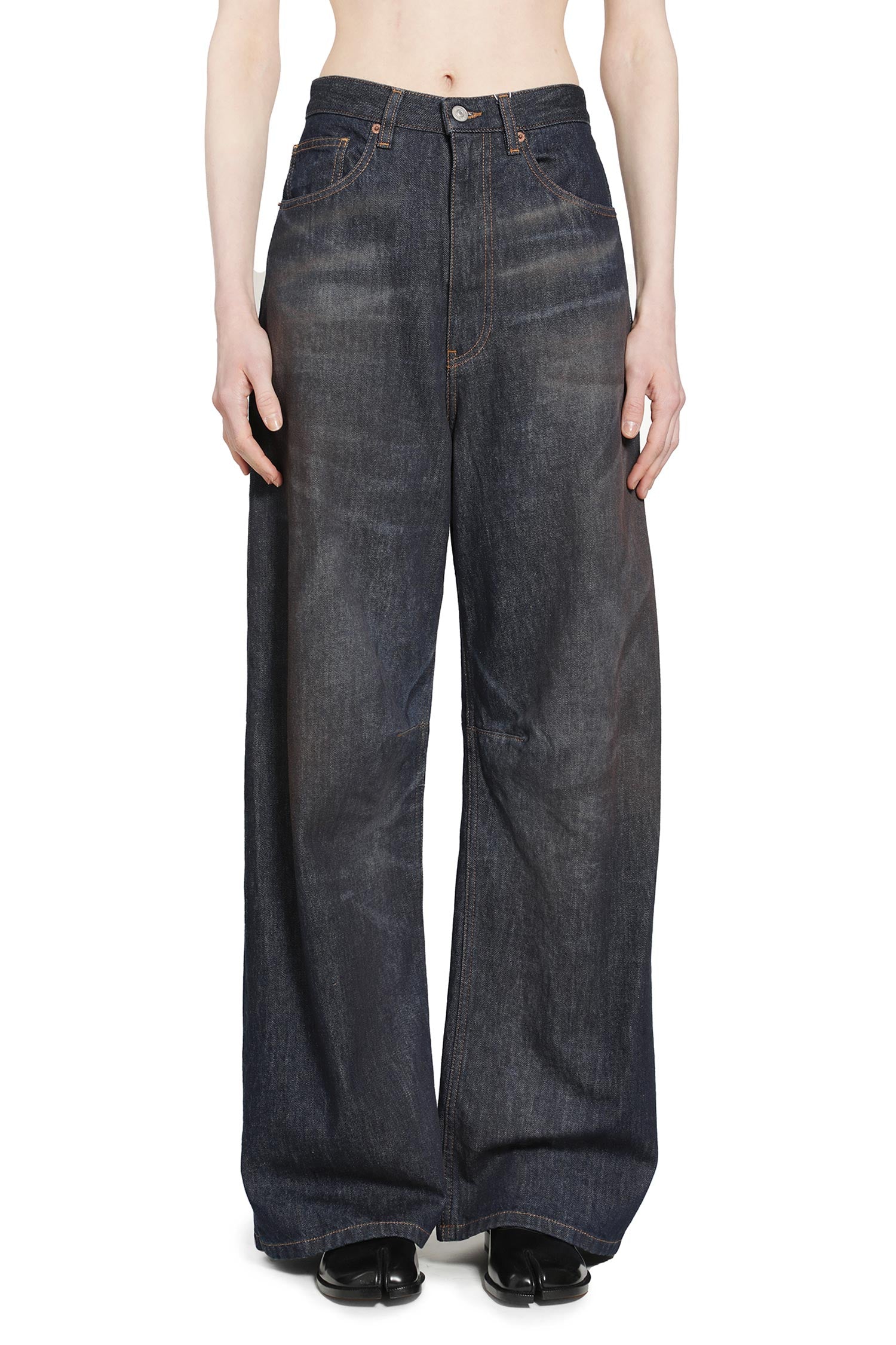 Оригінальна Wide Leg Jeans Maison margiela – вид ззаду