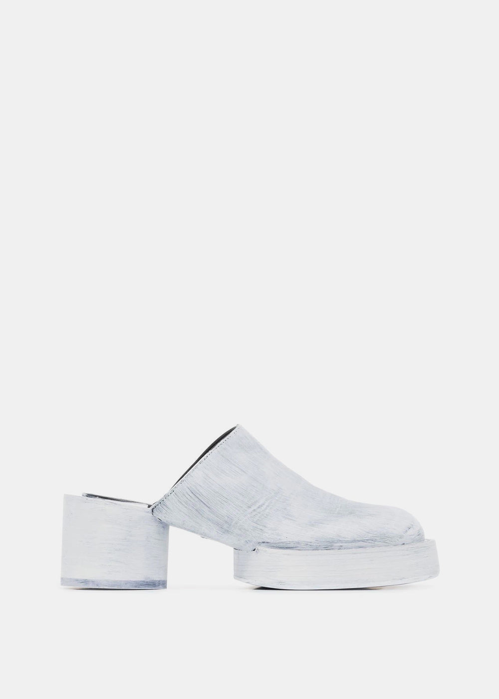 Оригінальна White Paint Platform Sandals Maison margiela – боковий вид