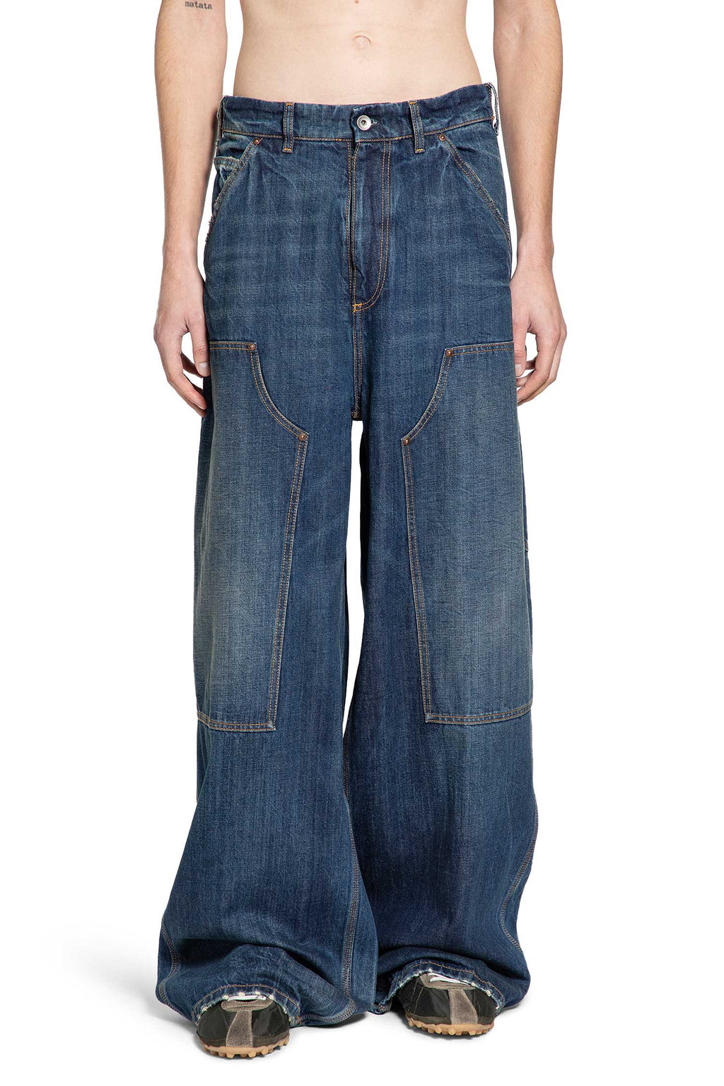 Оригінальна Wide Leg Jeans Maison margiela – вид ззаду