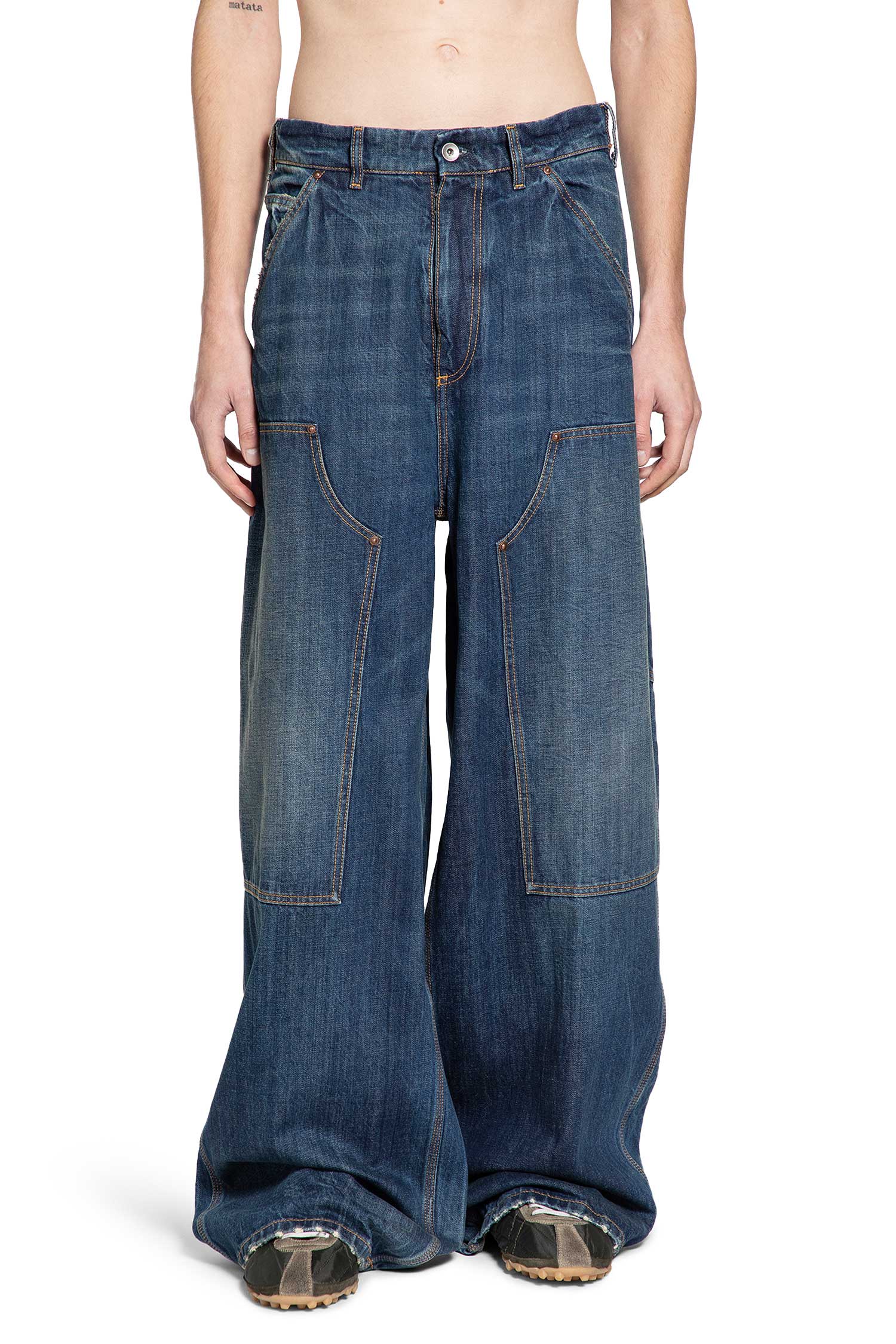 Оригінальна Wide Leg Jeans Maison margiela – вид ззаду