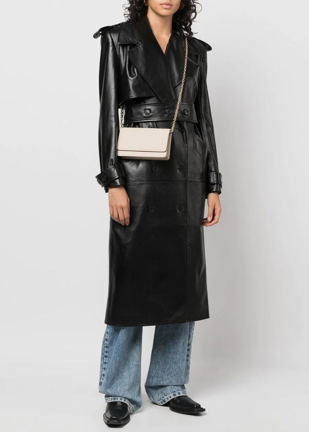 Оригінальна Beige Chain Wallet Shoulder Bag Maison margiela – вид ззаду