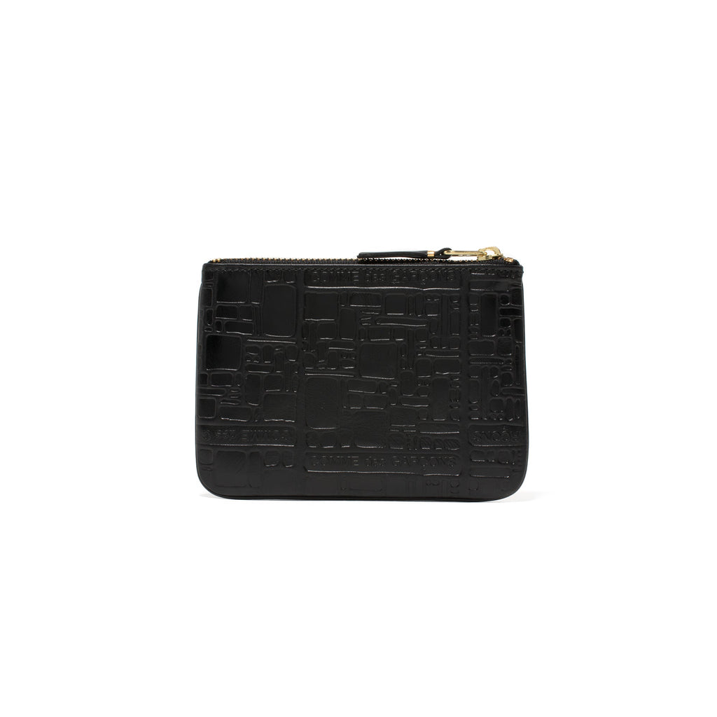 Оригінальна Embossed Logo Wallet Comme des garcons – вид ззаду