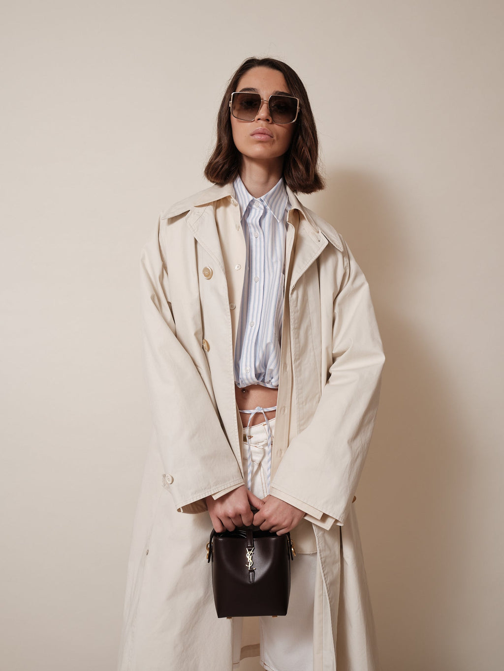 Cotton Trench Coat Maison margiela – Гарантія оригінальності – детальний вид