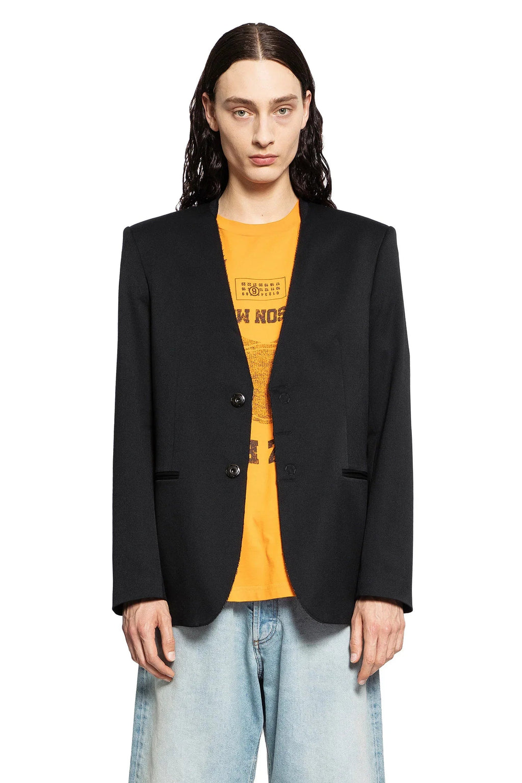 Man Black Blazers Maison margiela – Гарантія оригінальності – боковий вид