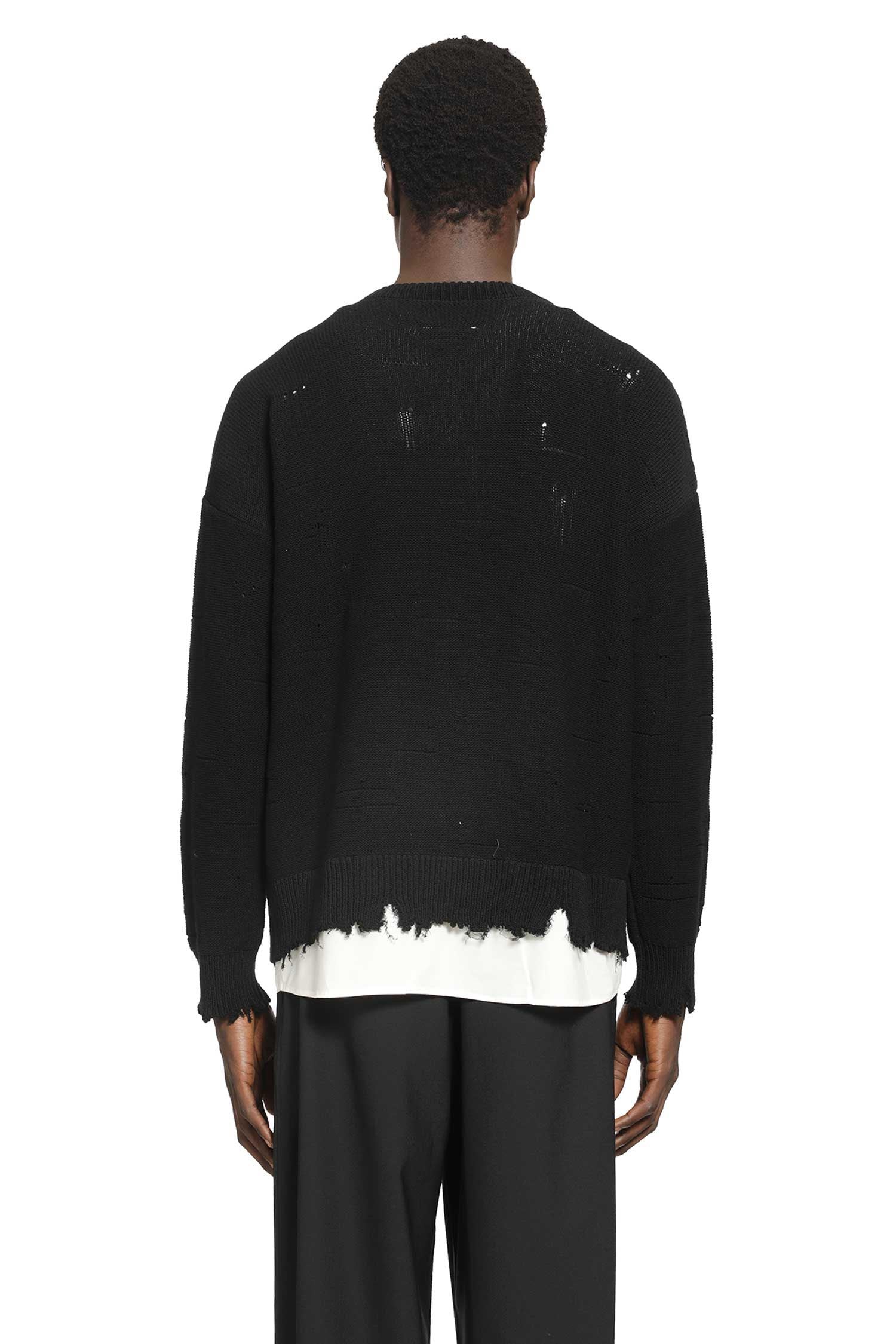 Distressed Cotton Sweater Maison margiela – Гарантія оригінальності – детальний вид