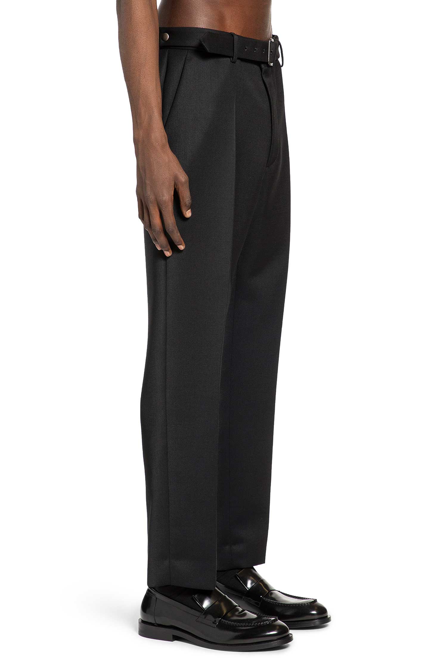 Belted Wool Trousers Maison margiela – Гарантія оригінальності – детальний вид