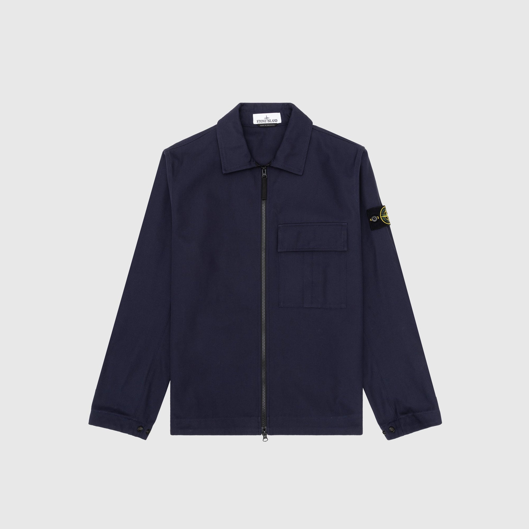 Оригінальна Panama Cotton Overshirt Stone island – боковий вид