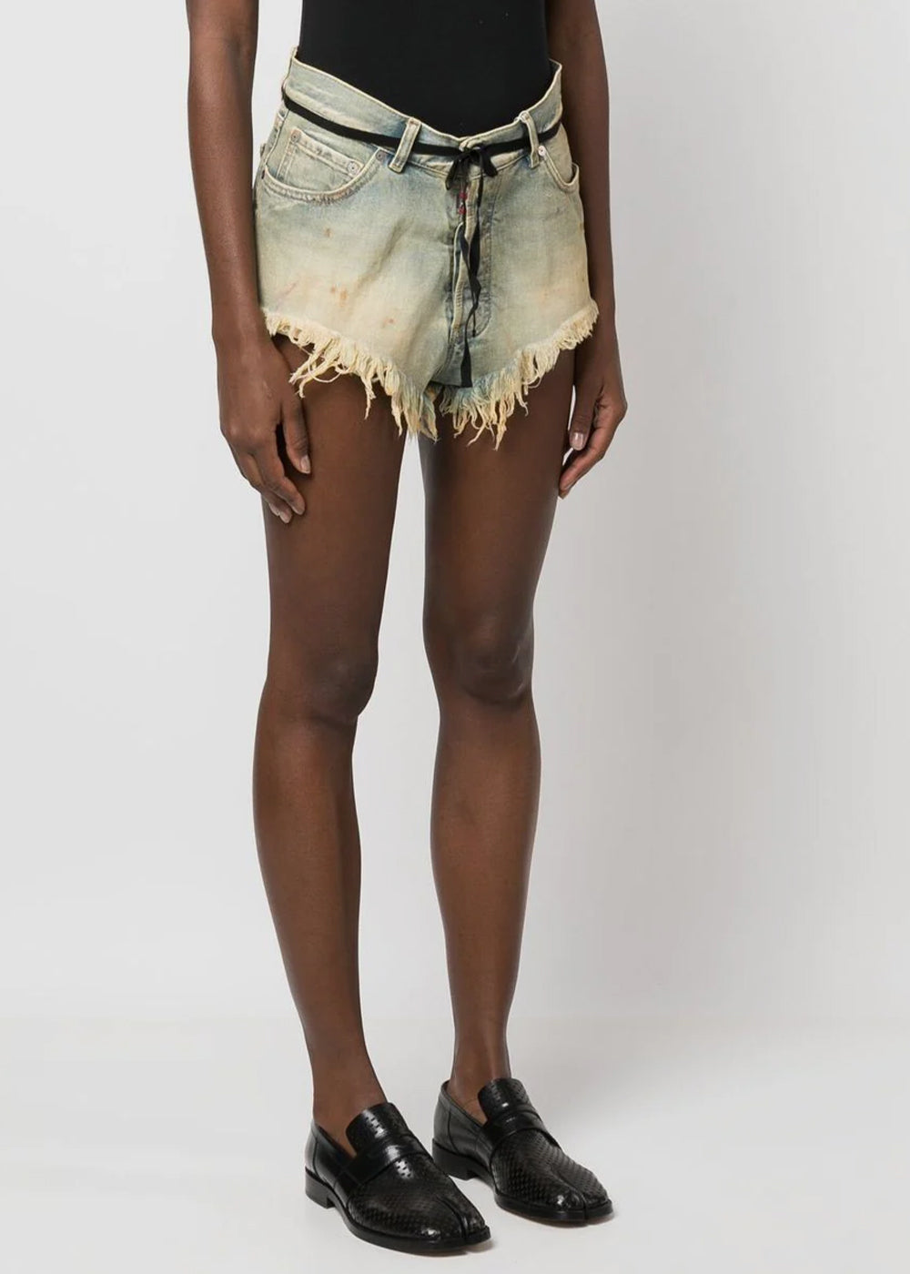 Dirty Blue Denim Shorts Maison margiela – Гарантія оригінальності – вид ззаду