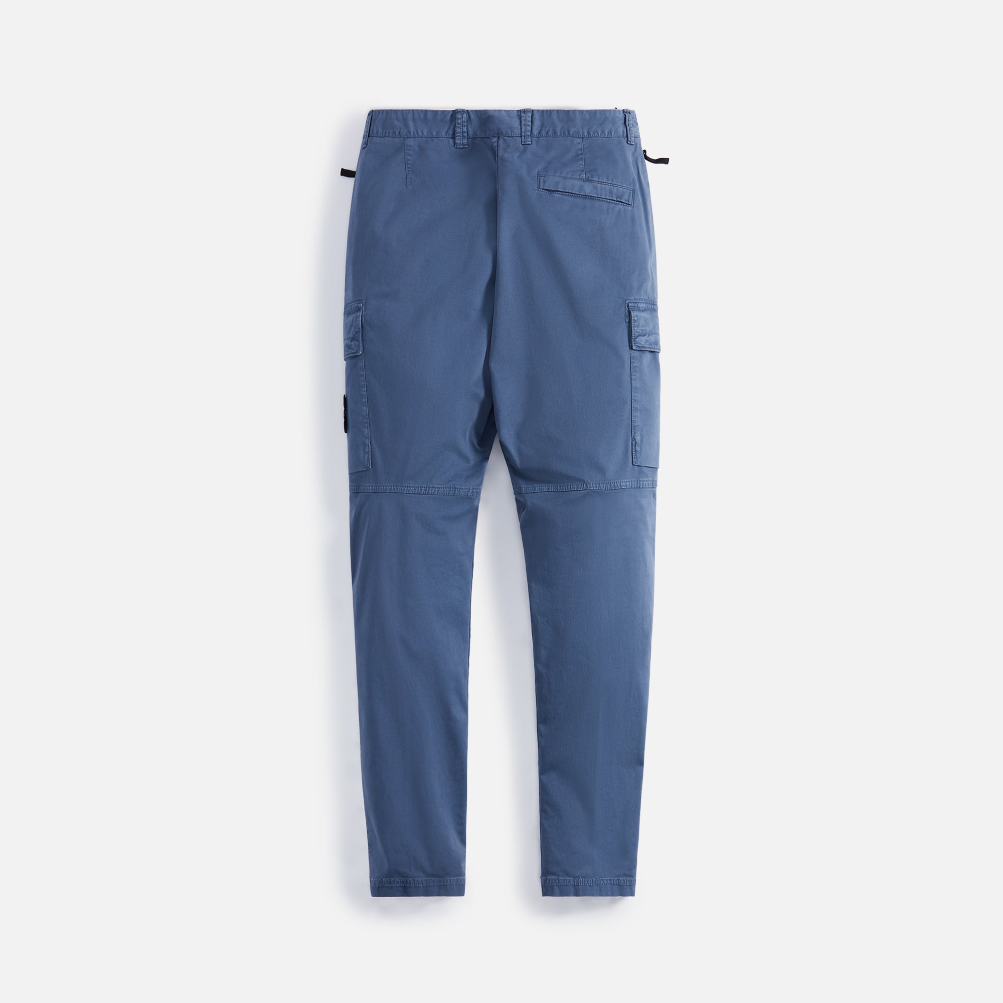 Оригінальна Stretch Broken Twill Garment Dyed Cargo Pant Dark Blue Stone island – вид ззаду
