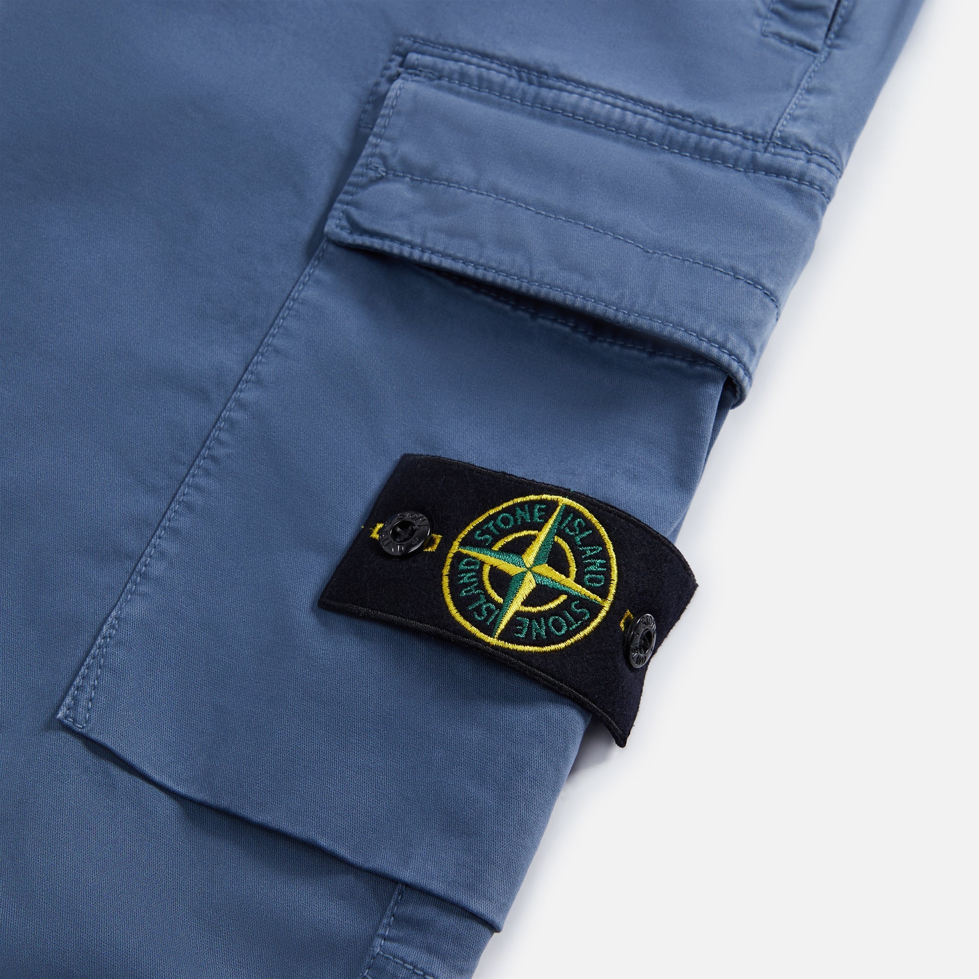 Оригінальна Stretch Broken Twill Garment Dyed Cargo Pant Dark Blue Stone island – збільшений вид