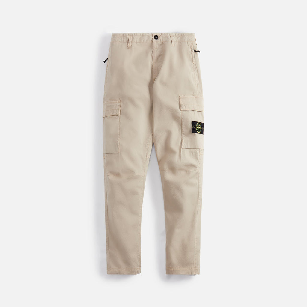 Garment Dyed Cotton Twill Pant Dove Grey Stone island – Гарантія оригінальності – боковий вид