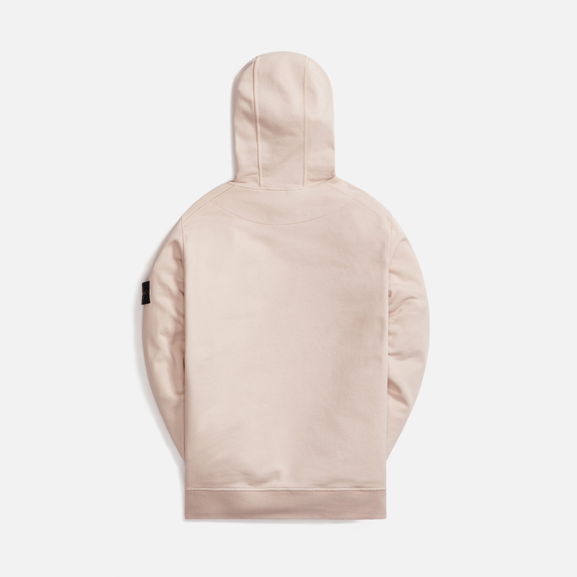 Cotton Fleece Garment Dyed Hooded Sweatshirt Antique Rose Stone island оригінал – Купити в Україні – вид ззаду - STONE ISLAND