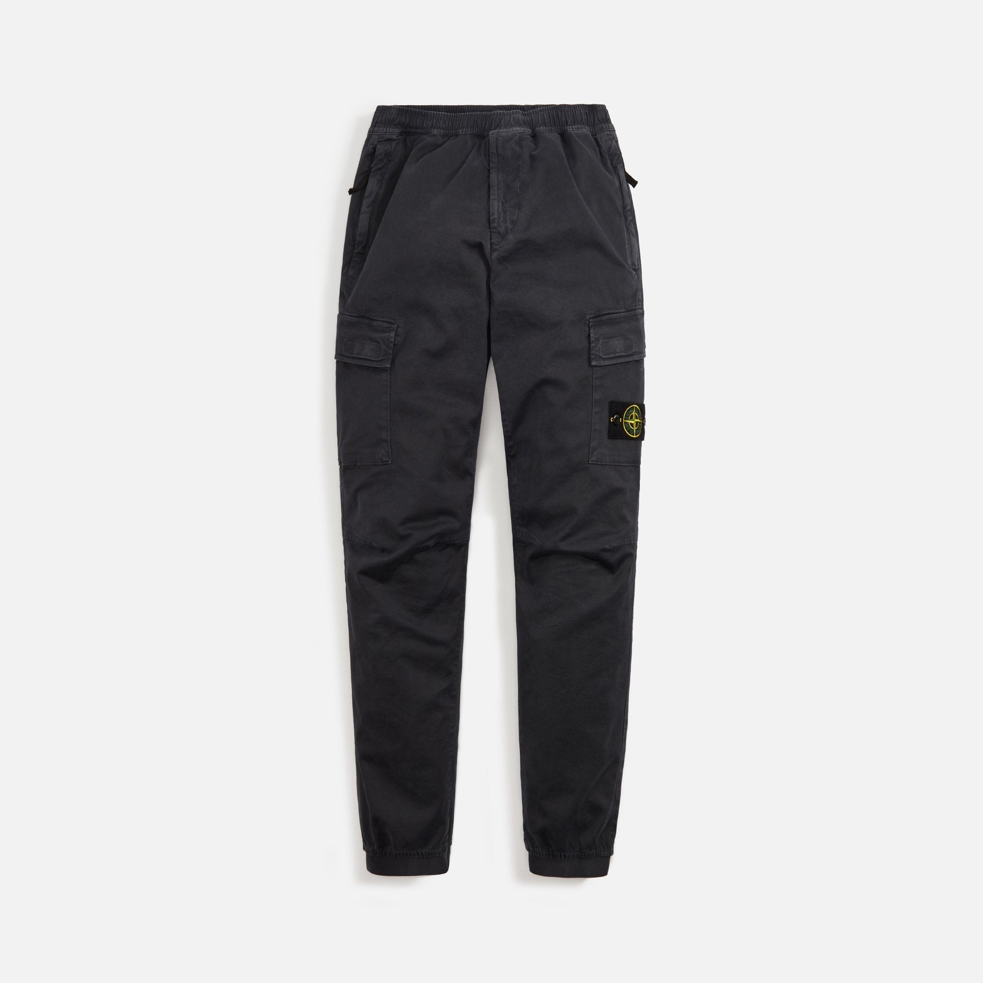 Stretch Broken Twill Cotton Old Effect Pant Charcoal Stone island оригінал – Купити в Україні – боковий вид