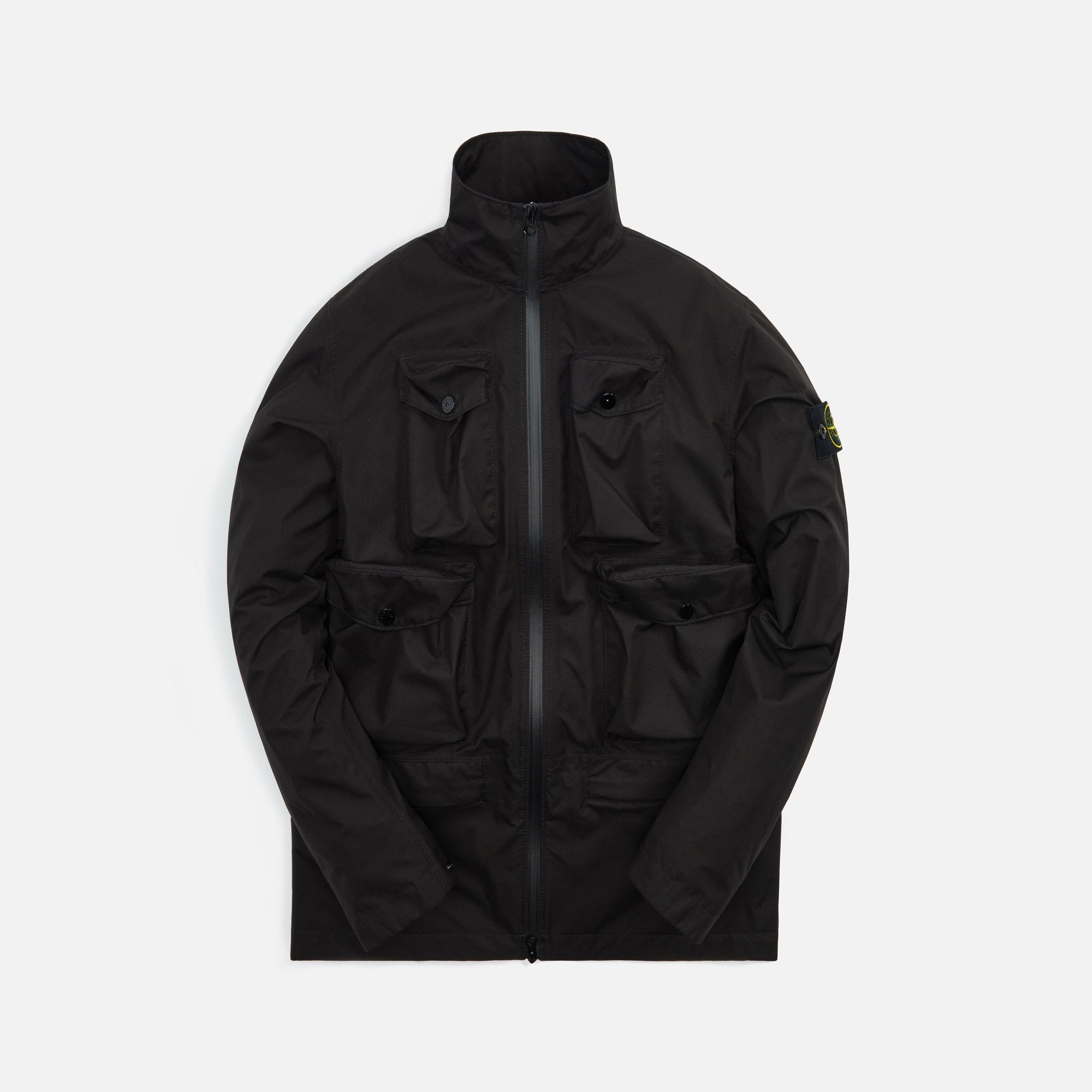 Ripstop Gore Tex Packable Jacket Black Stone island – Гарантія оригінальності – боковий вид