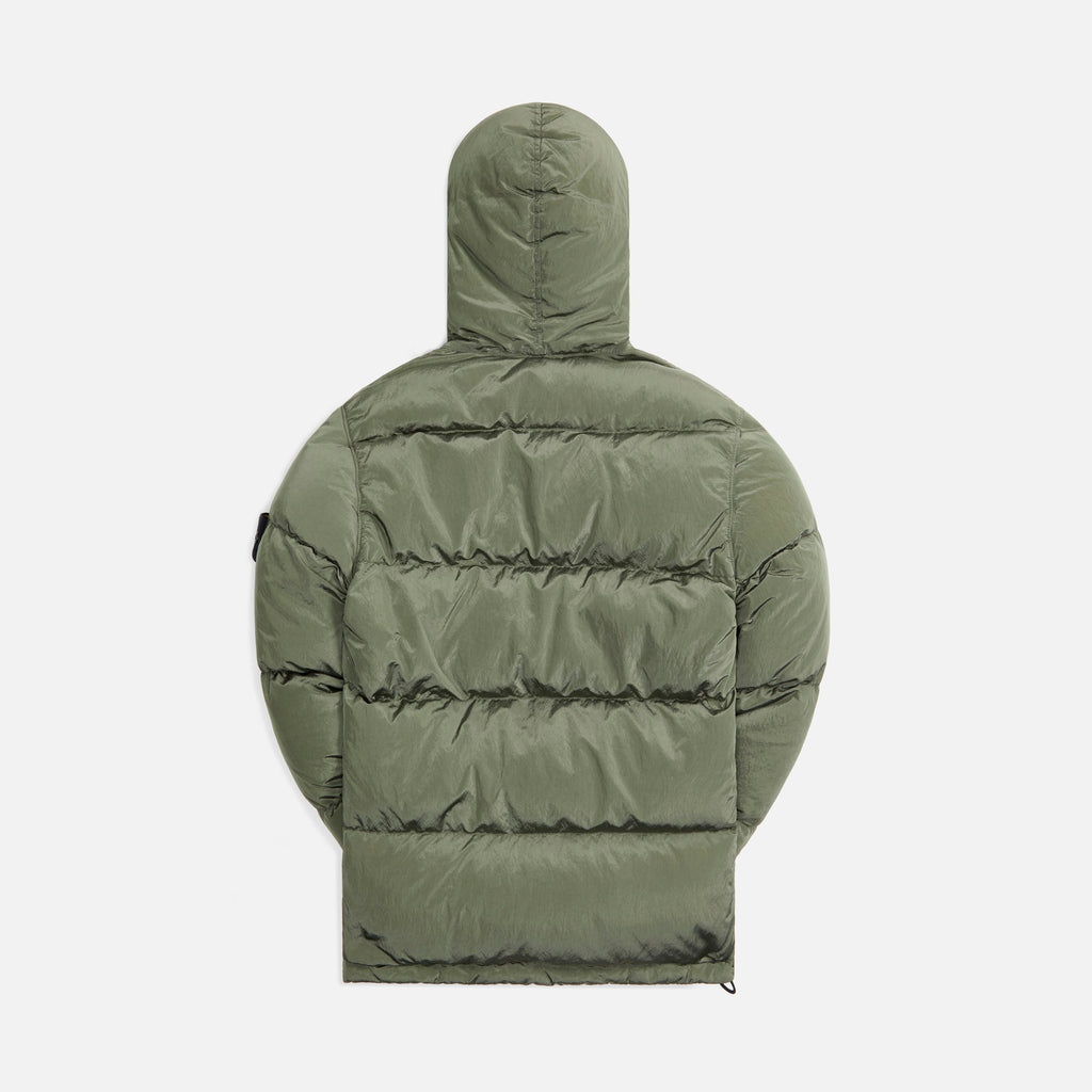Nylon Metal Garment Dyed Real Down Jacket Sage Stone island оригінал – Купити в Україні – вид ззаду