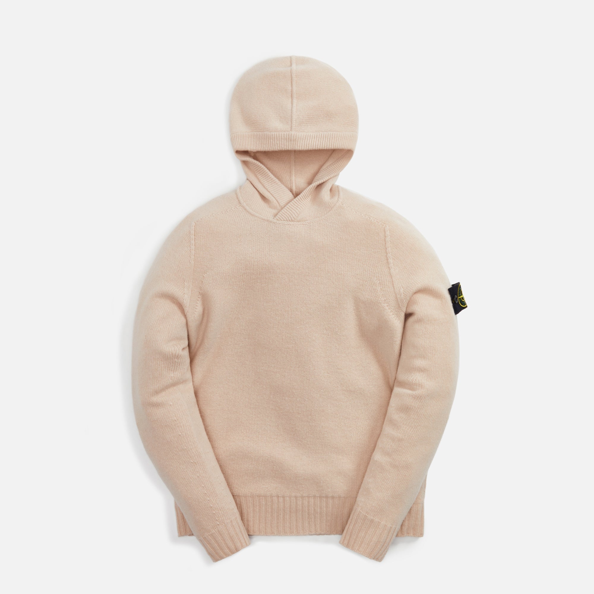Lambswool Naslan Hood Sweater Antique Rose Stone island оригінал – Купити в Україні – боковий вид - STONE ISLAND
