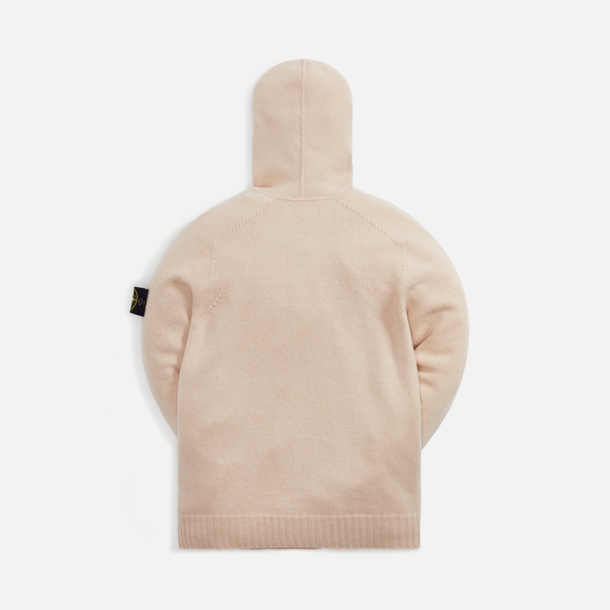 Lambswool Naslan Hood Sweater Antique Rose Stone island оригінал – Купити в Україні – вид ззаду - STONE ISLAND