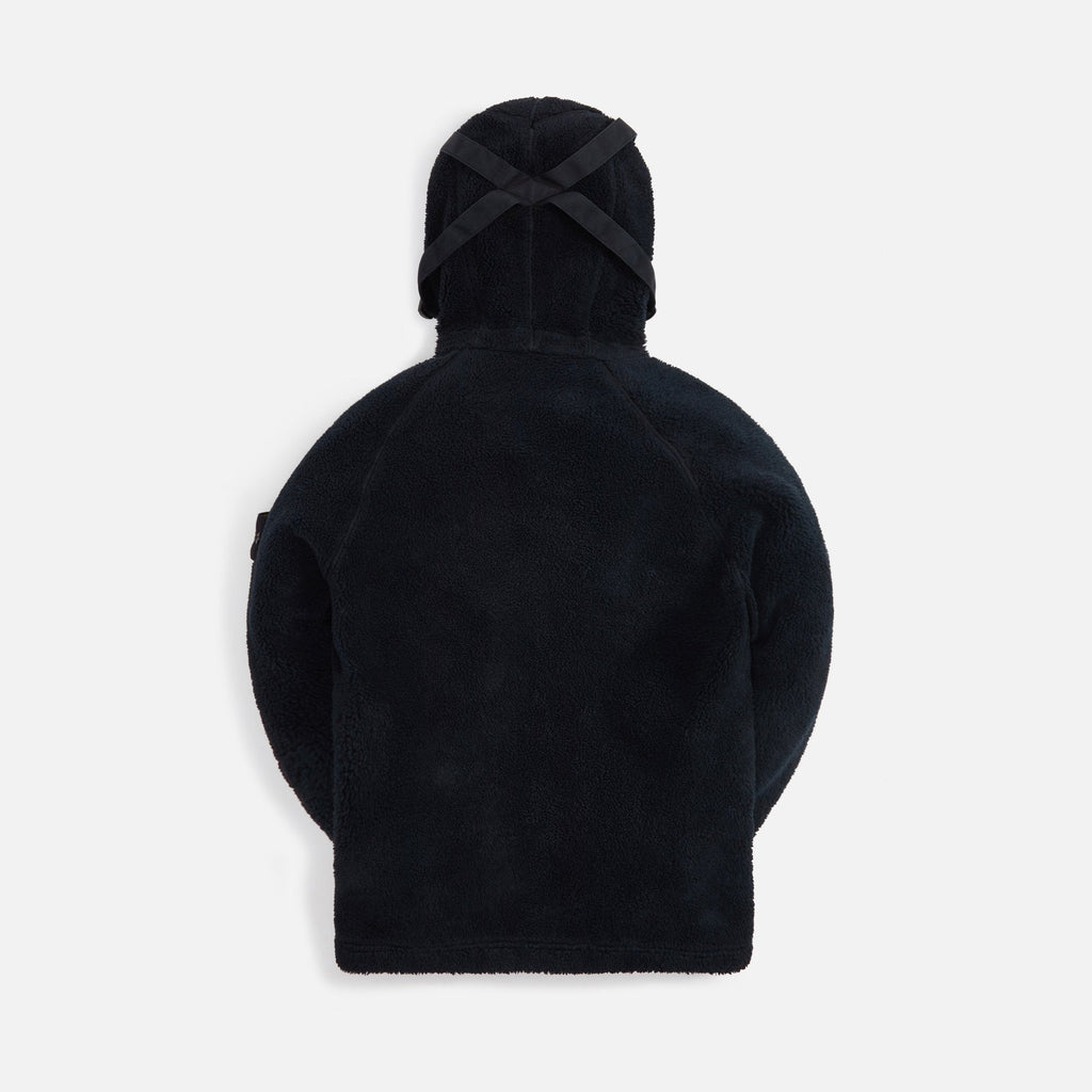Cotton Pile Garment Dyed Sweatshirt Black Stone island оригінал – Купити в Україні – вид ззаду