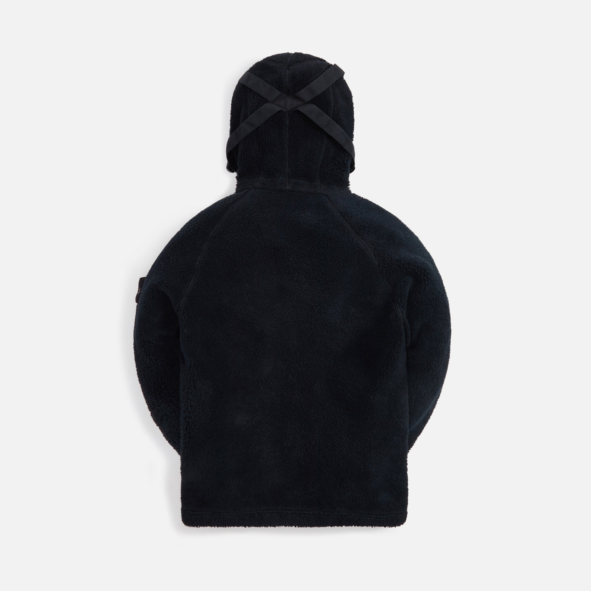 Cotton Pile Garment Dyed Sweatshirt Black Stone island оригінал – Купити в Україні – вид ззаду - STONE ISLAND