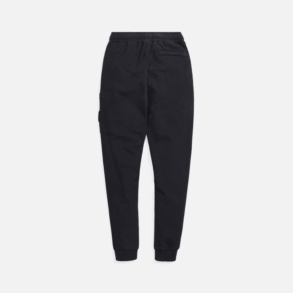 Оригінальна Brushed Cotton Fleece Garment Dyed Pants Black Stone island – вид ззаду